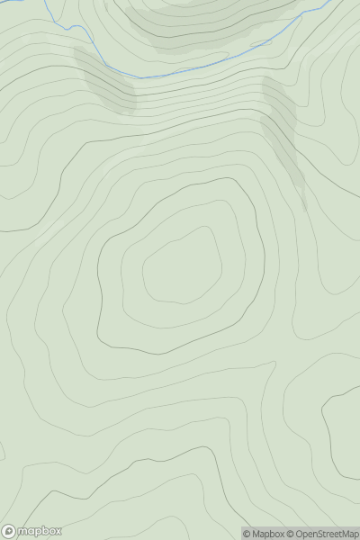 Thumbnail image for Blaeberry Hill [The River Tweed to the English Border] [NT288010] showing contour plot for surrounding peak